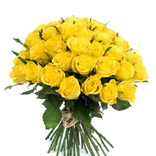 Заказать букет из 35-ти желтых роз с доставкой по Самаре